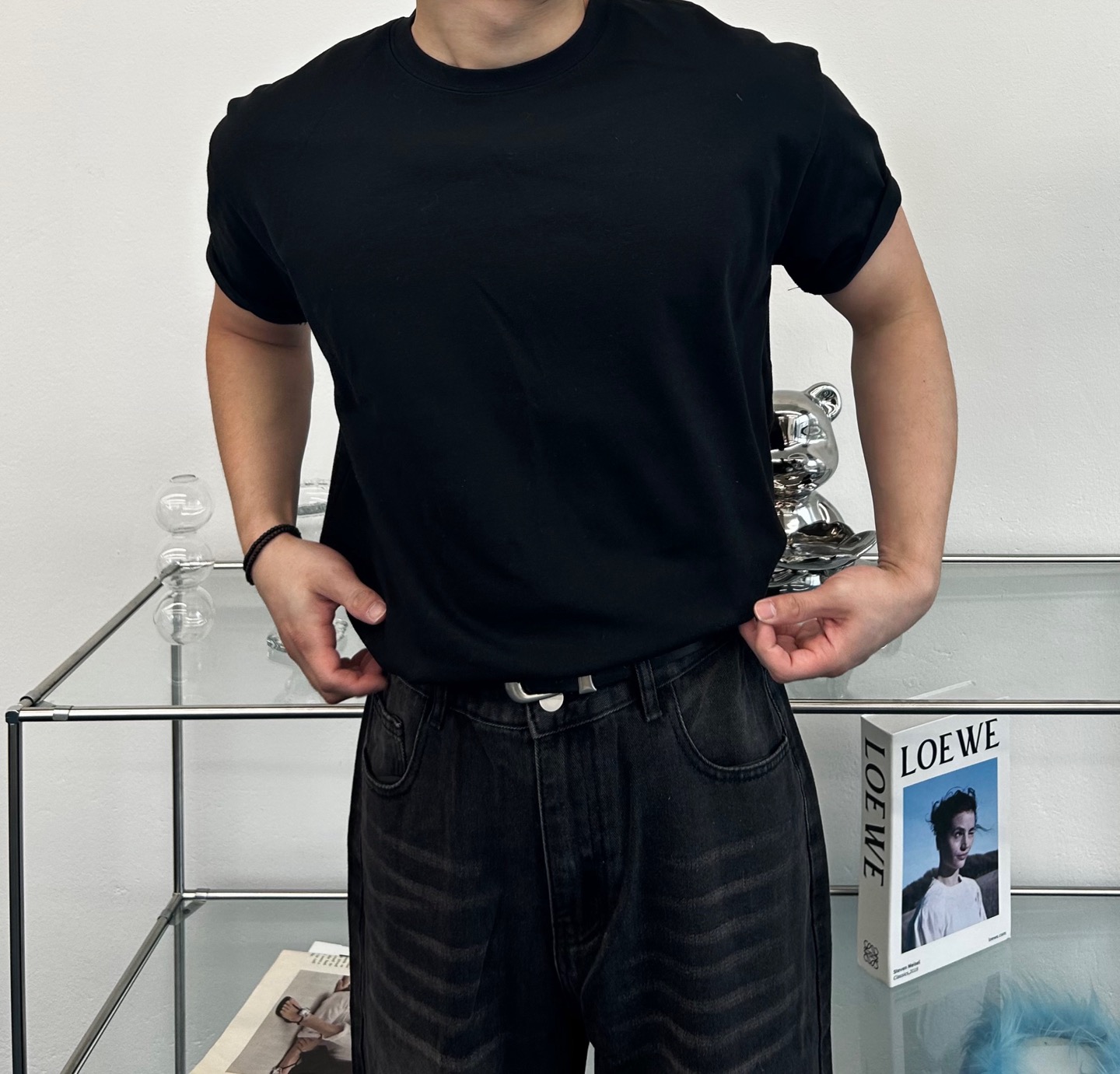 머슬핏반팔 어깨넓어보이는반팔 레이어드반팔 - 상세 이미지 3