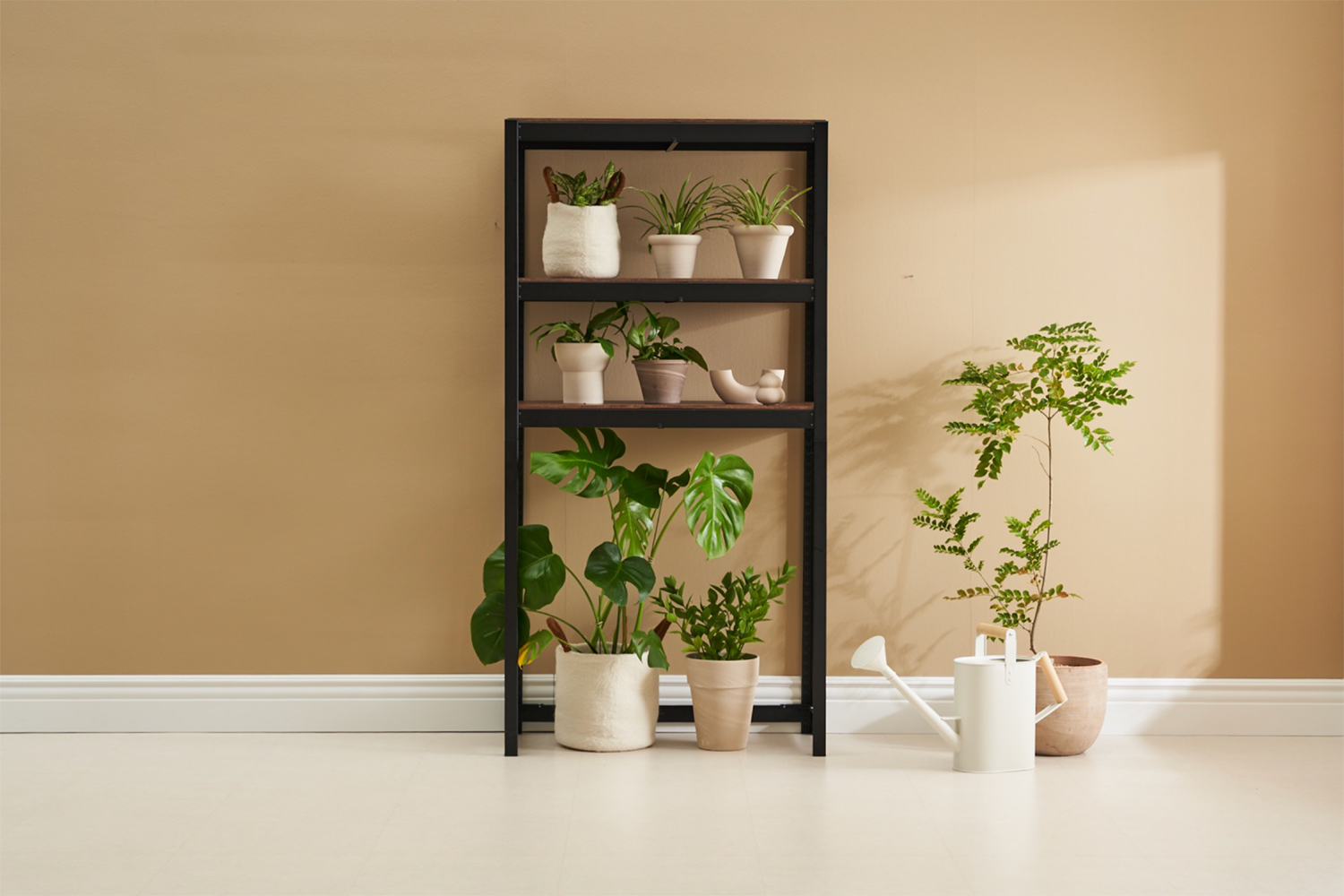 하단오픈형 조립식앵글 베란다 창고 틈새 홈던트하우스 300x300x900 2.5단