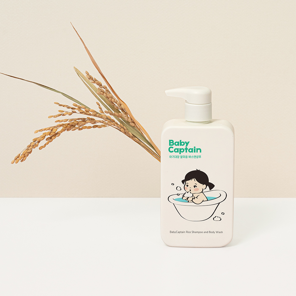 아기대장 신생아 아기 쌀미음 비건 바스앤샴푸 400ml 저자극 약산성 올인원워시 - 상세 이미지 4