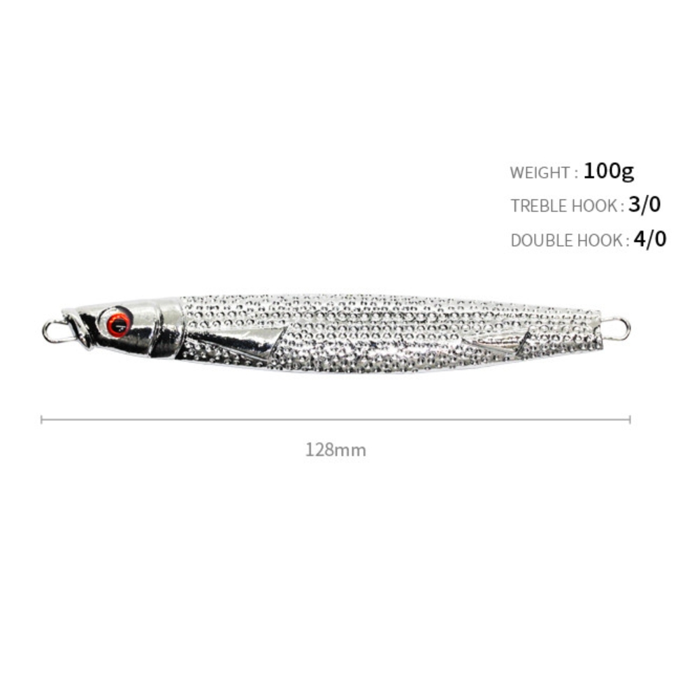 캣츠크로우 멸치지그 크롬 메탈지그 더블훅, 100g - 상세 이미지 3