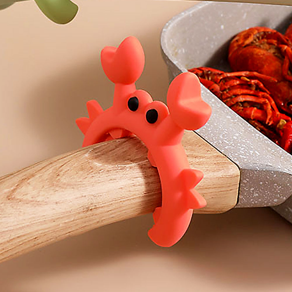 아루아 실리콘 꽃게 국자받침대 조리도구 냄비뚜껑 거치대 손잡이 홀더 이미지 6