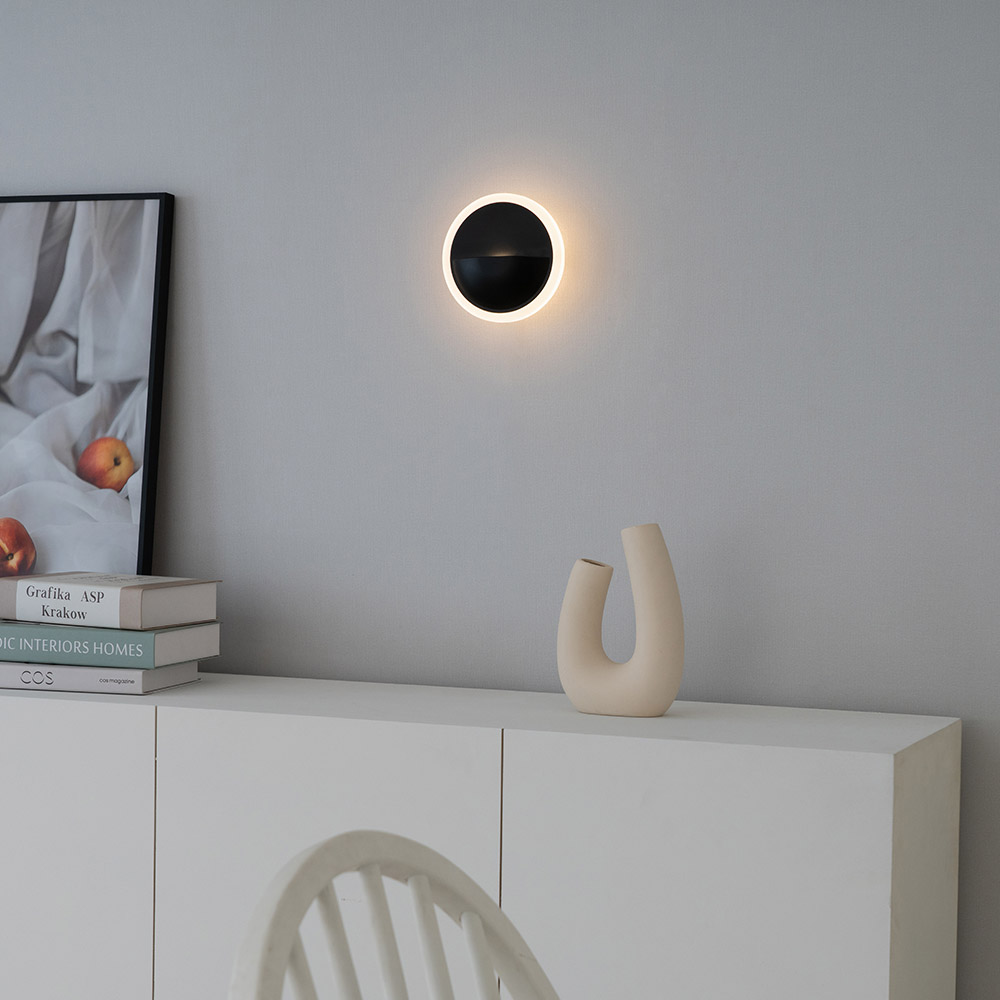 LED 벽등 벽조명 오린 7W 블랙 계단 복도 베란다 실내 인테리어 조명 - 상세 이미지 4
