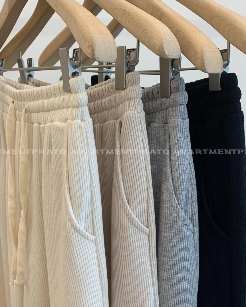 [JINSIM] 재진행 진심 릴렉스 팬츠 밴딩 일자 스판 데일리 바지 (4color)블랙당일 상세 이미지 4