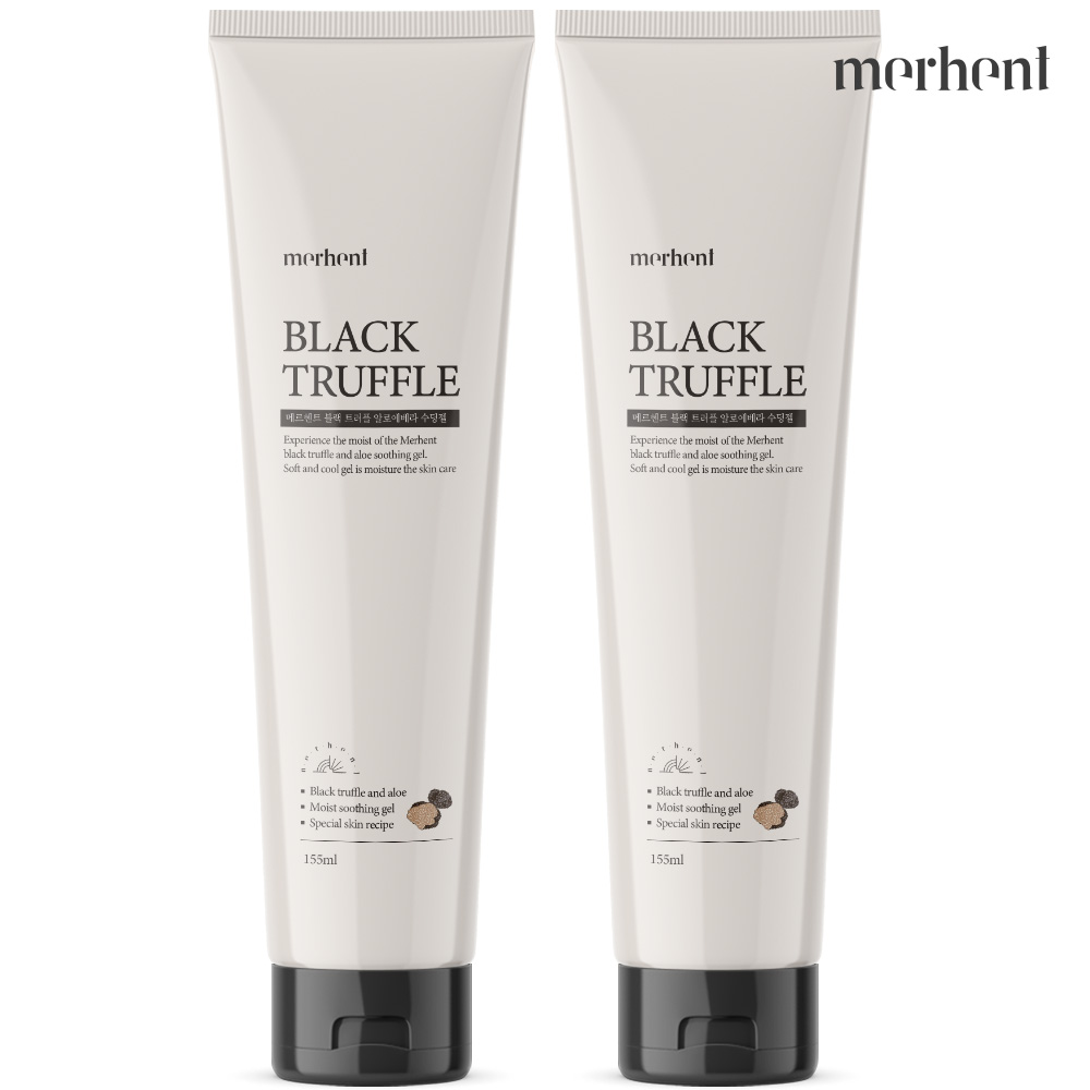 1+1 메르헨트 블랙 트러플 알로에베라 수딩 젤 155ml 수분 보습 쿨링 촉촉한 - 상품 이미지