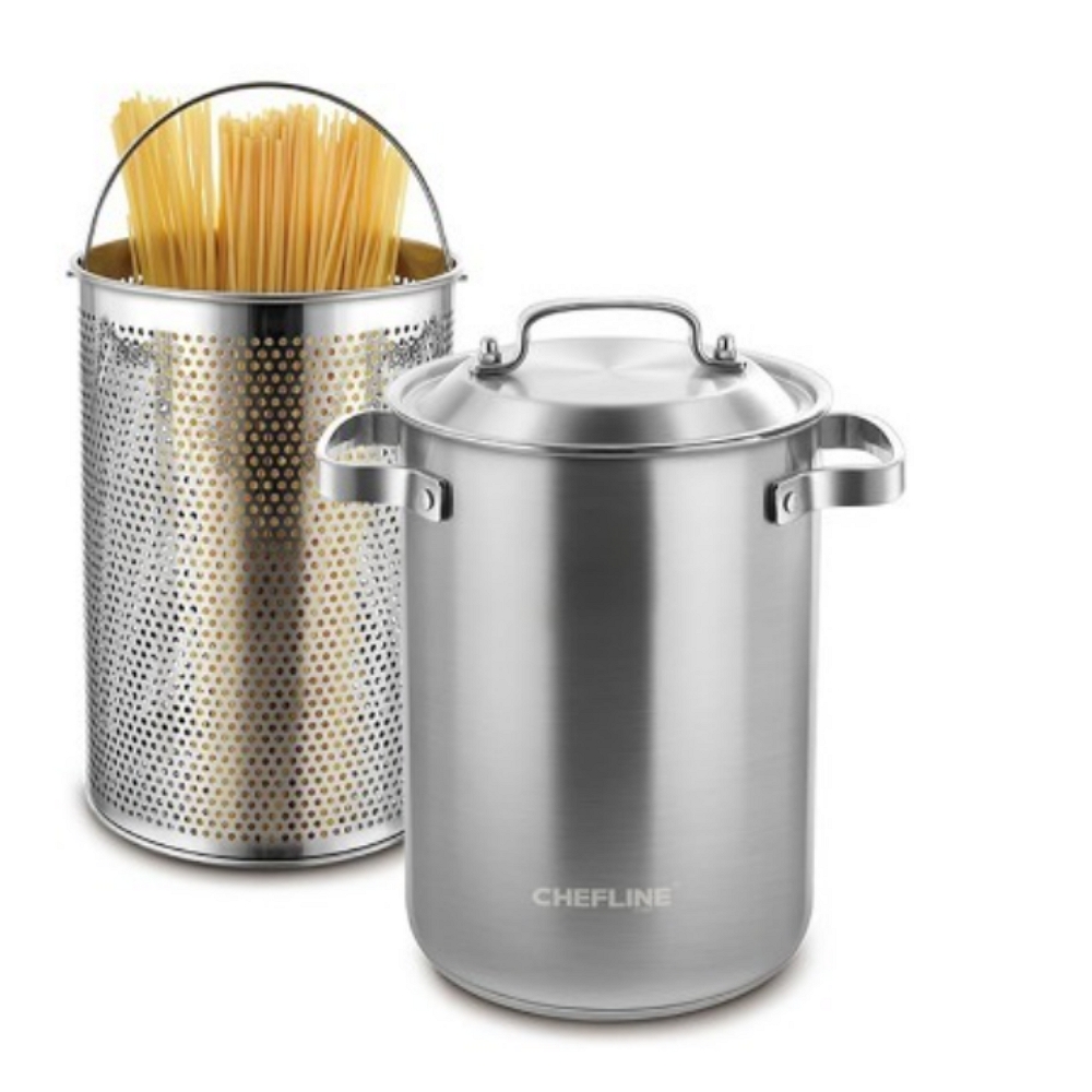 셰프라인 스텐 304 파스타 냄비 스파게티 면삶는 오뎅탕 국수냄비 멀티팟 4.3L