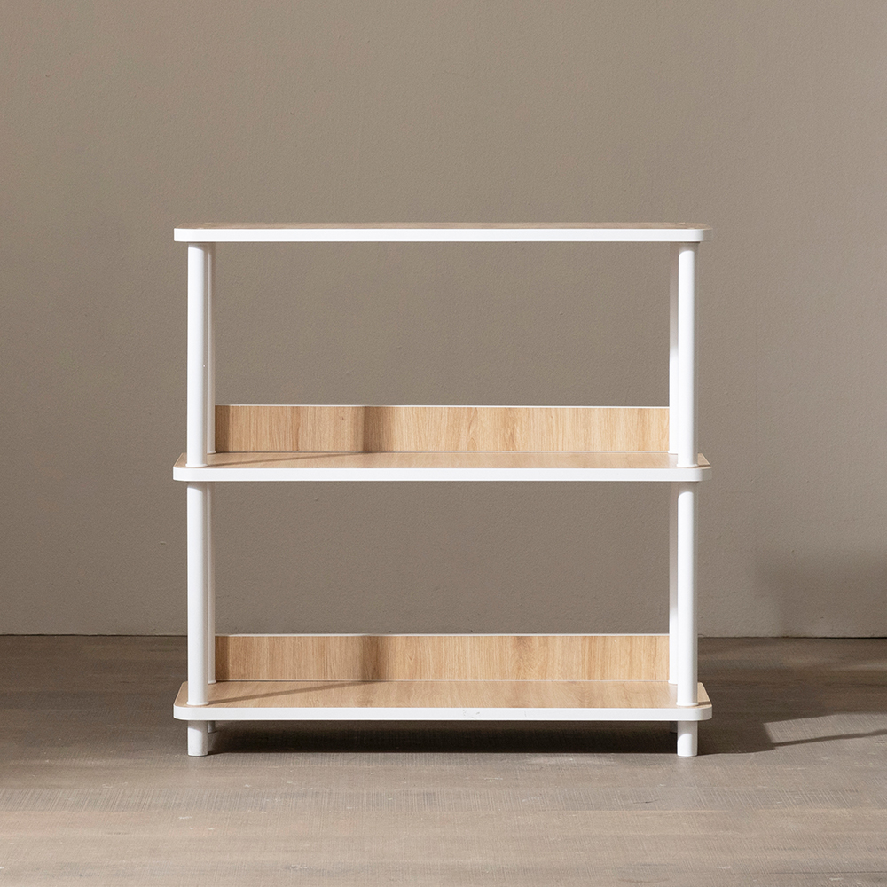 E0등급 베르디 거실 선반 진열장 800x300x785mm, 3단, 내추럴우드 - 상세 이미지 3