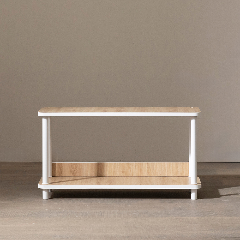 E0등급 베르디 거실 선반 진열장 800x300x430mm, 2단, 내추럴우드 - 상세 이미지 3