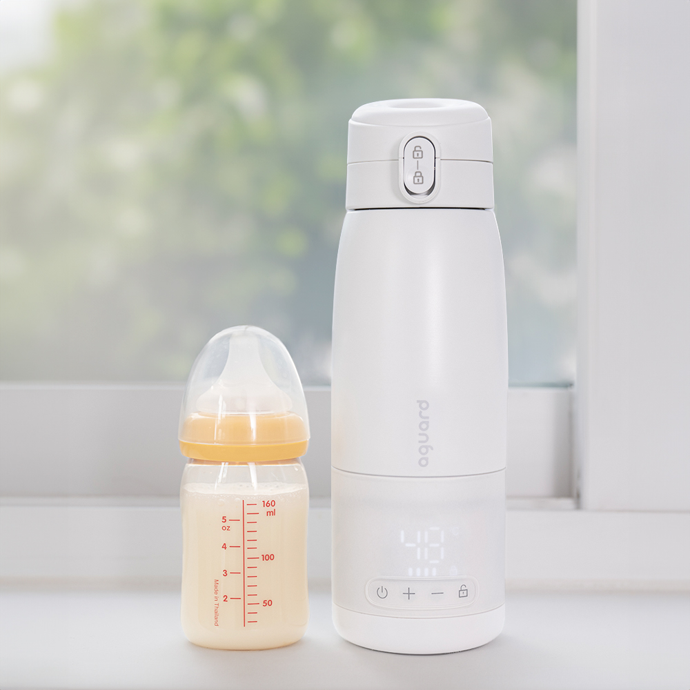 아가드 휴대용 무선 분유포트 500ml 가열 보온병 보온포트 텀블러