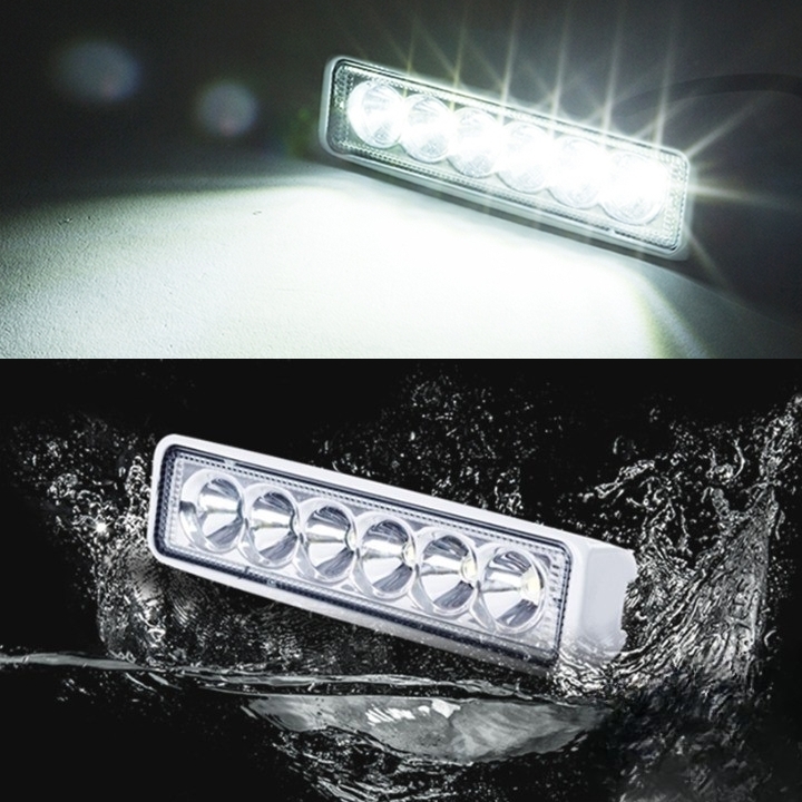 18W LED 써치라이트 선박용 차량용 서치라이트 슬림형 DC 12V 24V - 상품 이미지