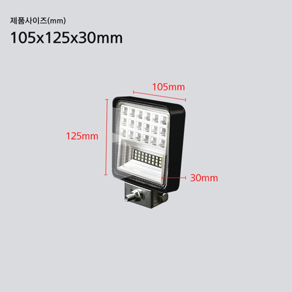 126W LED 써치라이트 선박용 차량용 서치라이트 DC 12V 24V - 상세 이미지 3