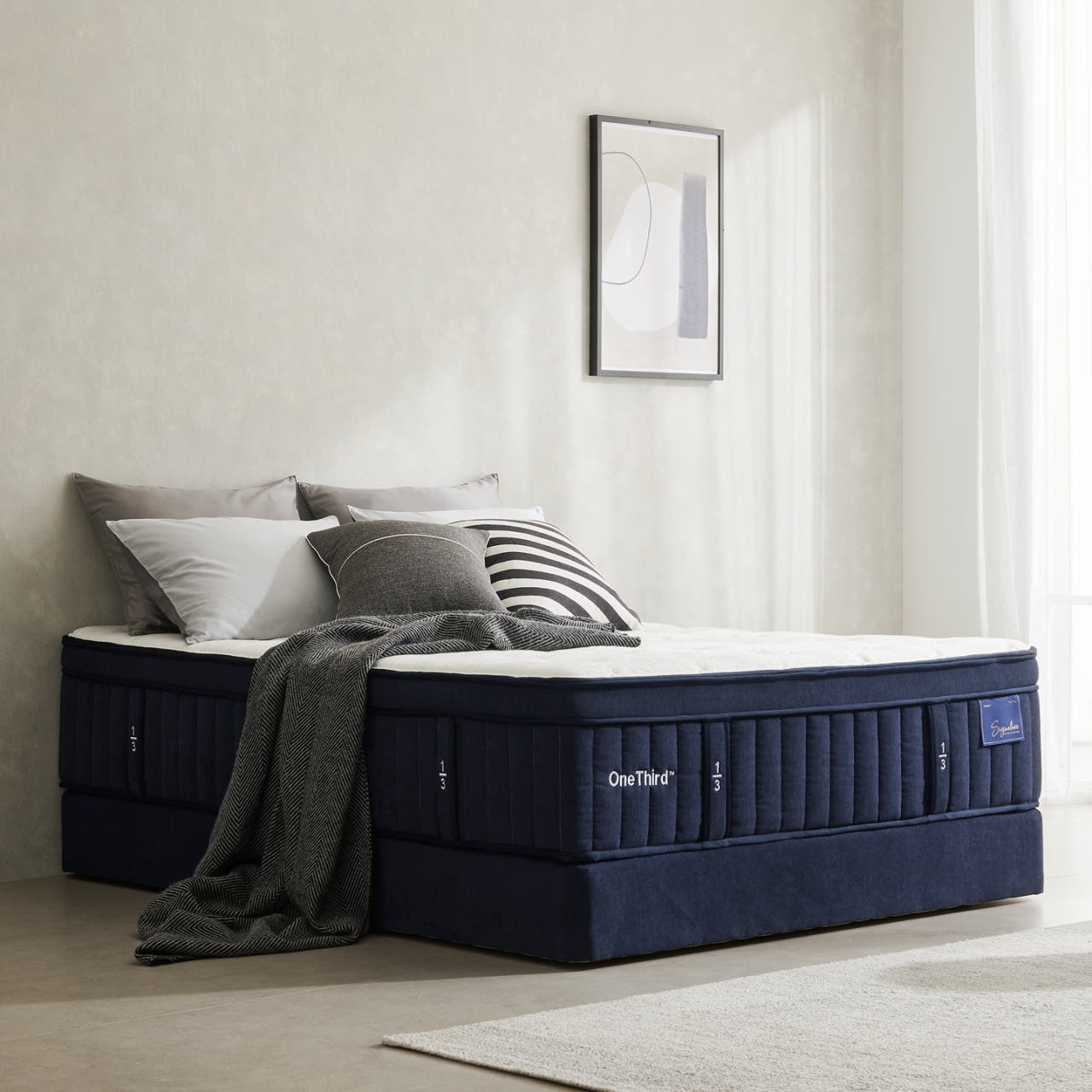 삼분의일 시그니처 퀸 매트리스 허리에 좋은 침대 프리미엄 고밀도 메모리폼 라텍스