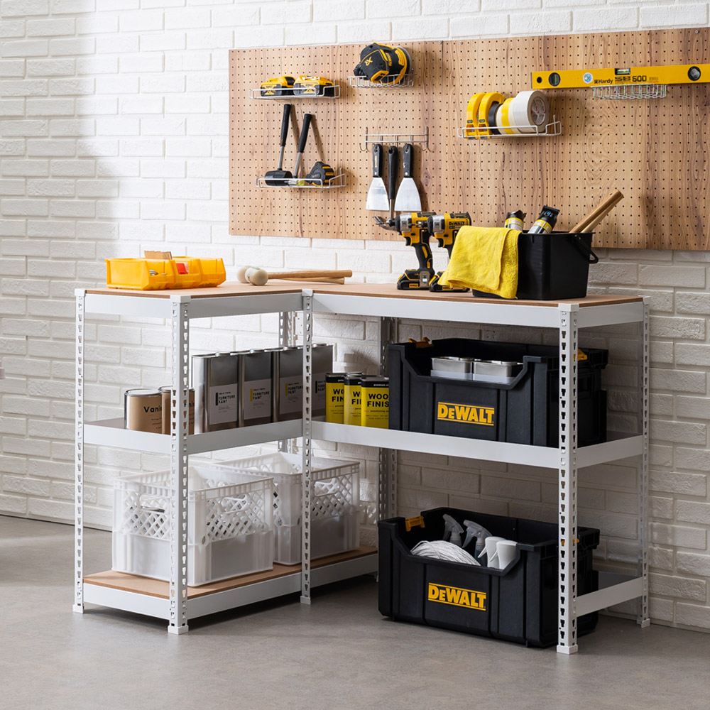 수납선반 스피드랙 하단오픈형 다용도선반 팬트리 랙 조립 300x300x900 2.5단