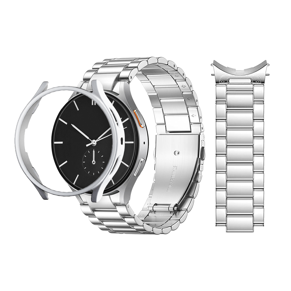 티엑스엘엑스 갤럭시워치 원터치 메탈 스트랩 보호 케이스 세트