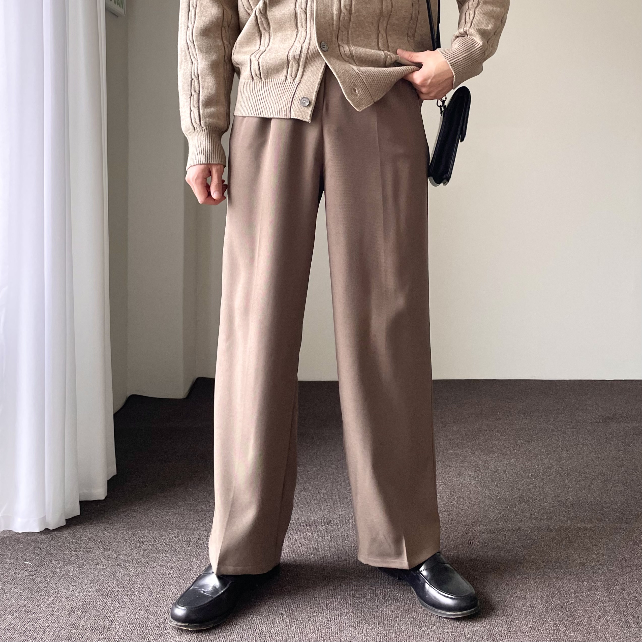 세미와이드슬랙스 남자와이드슬랙스 - 상품 이미지