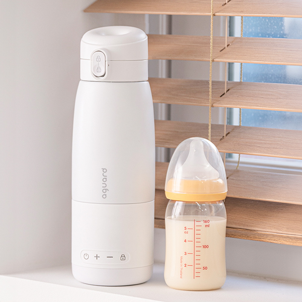 아가드 휴대용 무선 분유포트 500ml 가열 보온병 보온포트 텀블러