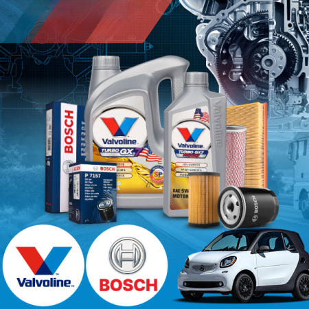 [자체제작]카샤 스마트 452 700cc 가솔린 발보린 터보 GX7 5W30 엔진오일필터세트 4L iter