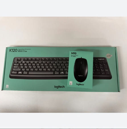 로지텍 K120 New + M90 (정품) 유선 데스크탑 세트