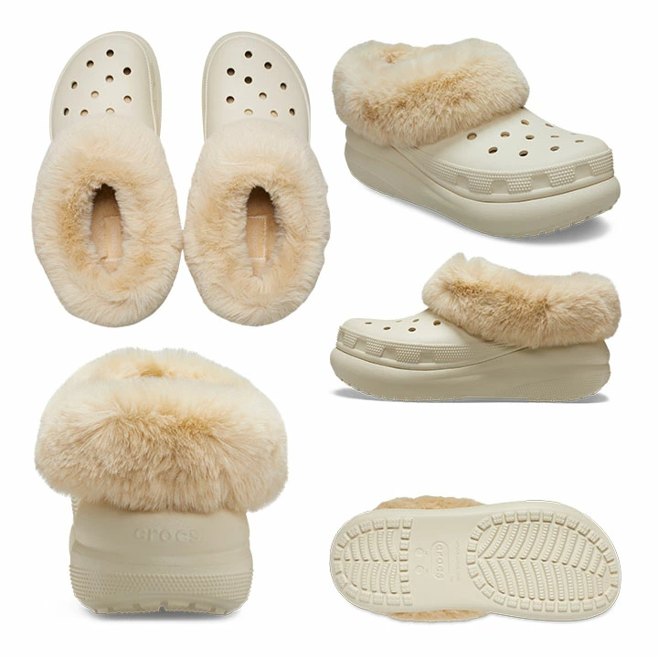 크록스 crocs 겨울 털 슬리퍼 방한화 퍼에버 크러쉬 2컬러 - 상세 이미지 5