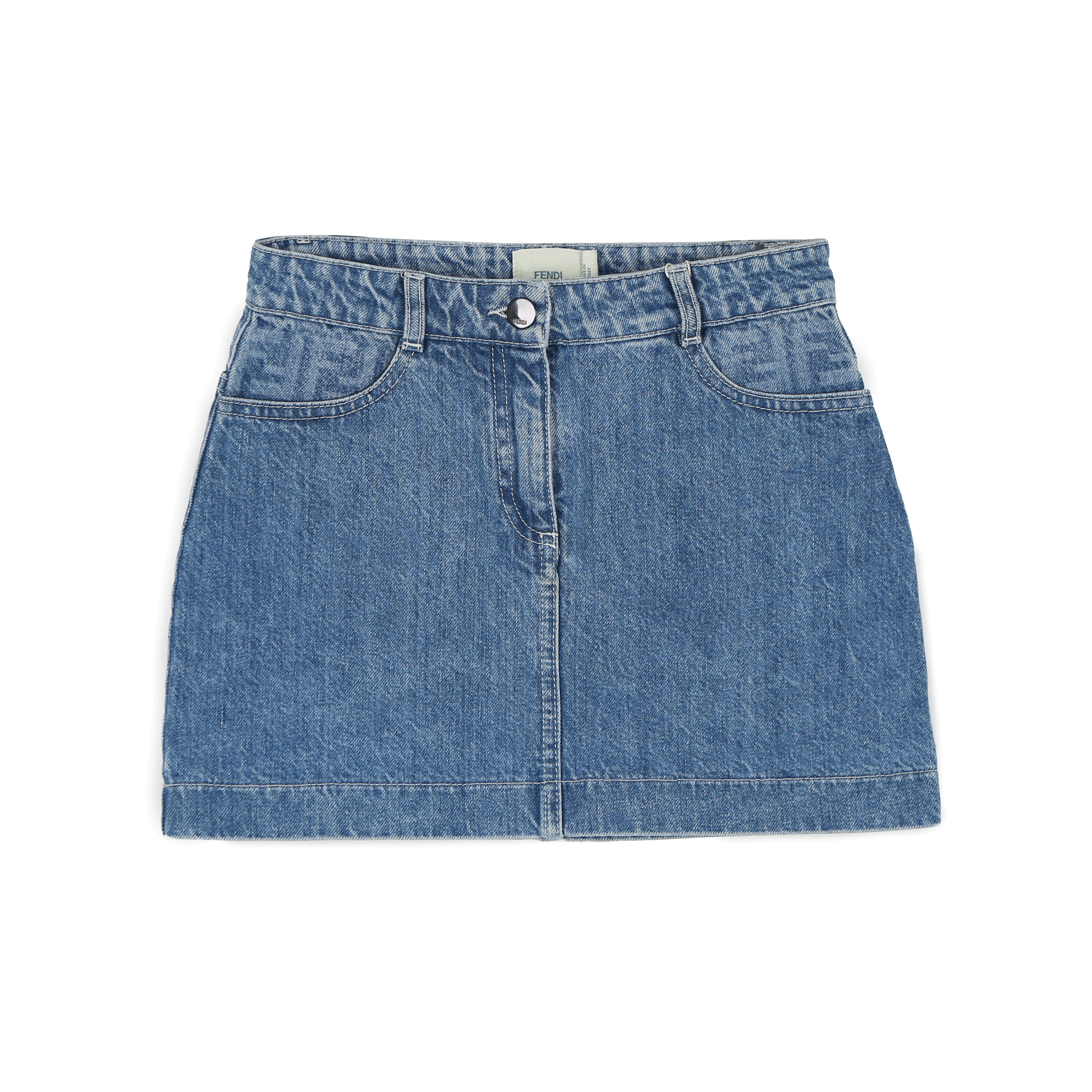 펜디 주니어 데님 스커트 JFE129 AMHXF0QG0 (2025 S/S) - 메인 이미지