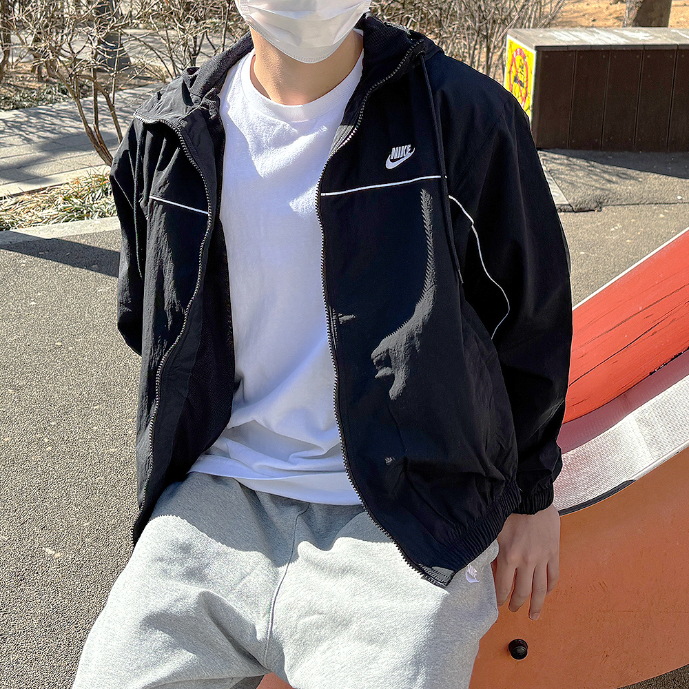 나이키 바람막이 아노락 윈드러너 우븐 빅스우시 후드 러닝 레인 자켓 - 상세 이미지 3
