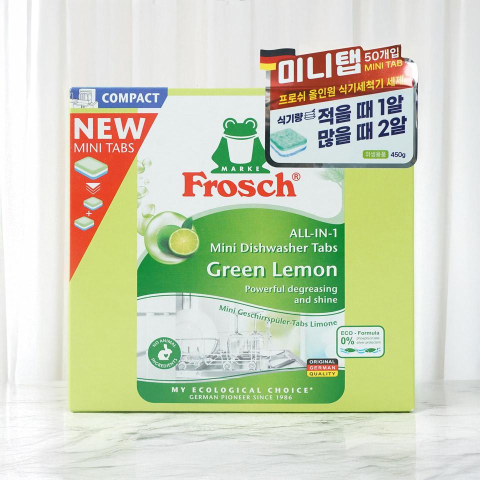 메가마트 프로쉬 그린레몬 식기세척기 세제 미니 50타블렛