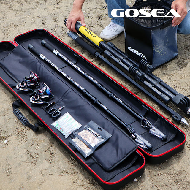 GOSEA 함께하는 바다 낚시 풀세트 고급형 설명서 포함 원투 낚시대 2인 세트 - 상세 이미지 2