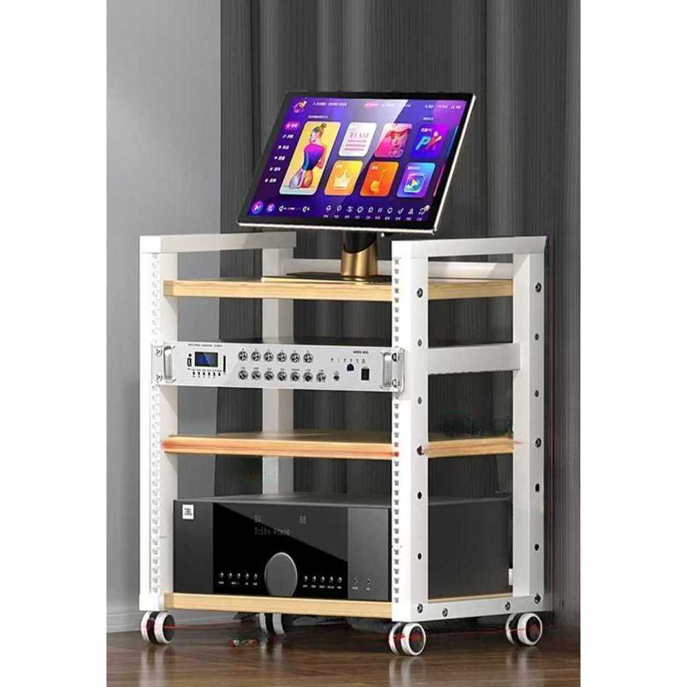 오디오 믹서 선반 장식장 안방 거실 티비장 철제 다이 12U 3단 - 상품 이미지