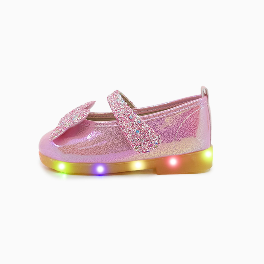 베이비솔 여아구두 유아 구두 아기 메리제인 LED 신발 샤이니리본 이미지 6