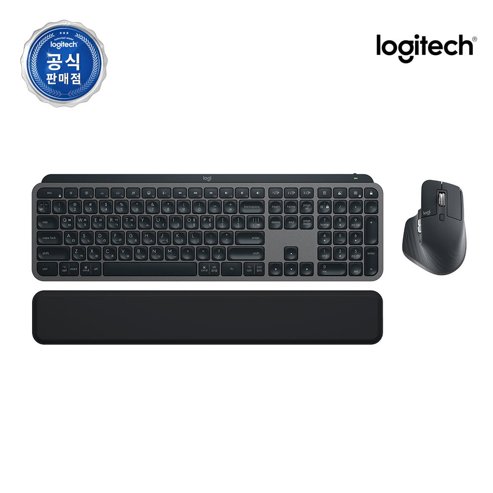 로지텍코리아 공식 MX Keys S Combo 블랙, 팬터그래프