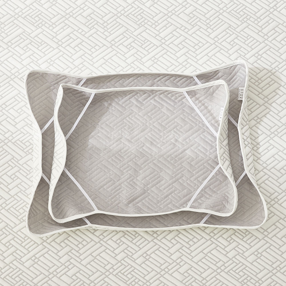 순면 피그먼트 누빔 냉감 밴딩 베개커버 40x60 이미지 8