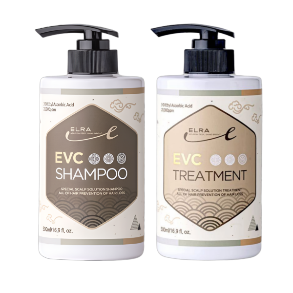 ELRA 엘라 비듬 약산성 두피 케어 및 모발 영양 강화 탈모 샴푸 트리트먼트 세트