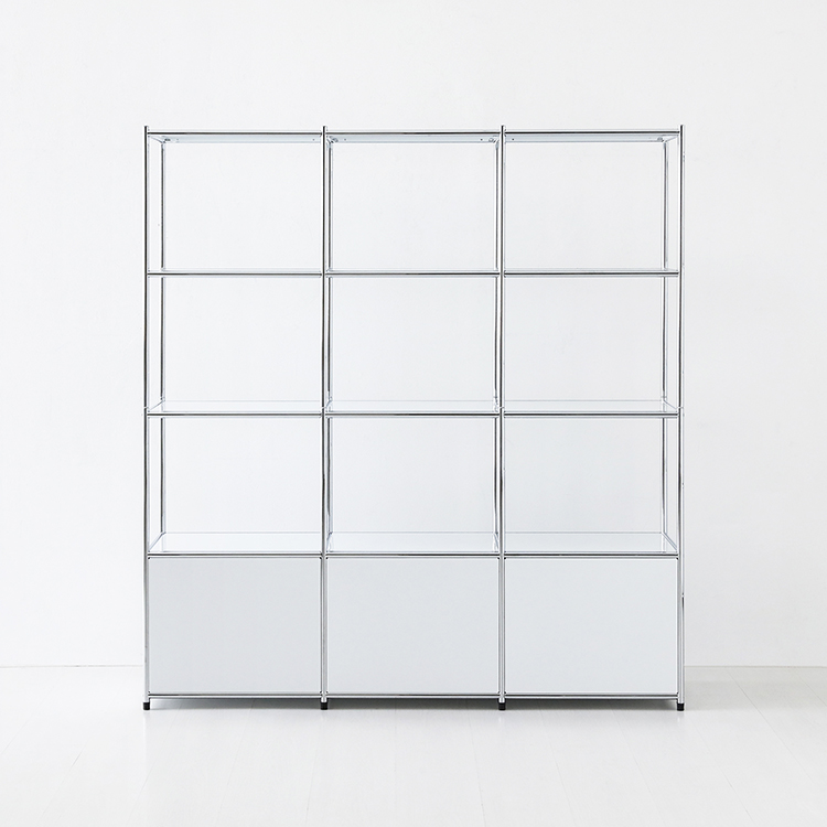 심플리 3x4 수납장 3문 BC631 1462x400x1580mm, 4단, 라이트핑크 8892.3749 - 상세 이미지 2
