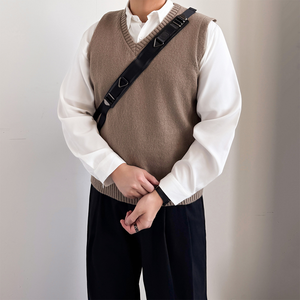 정장조끼 남자니트조끼 정장베스트 - 상세 이미지 4