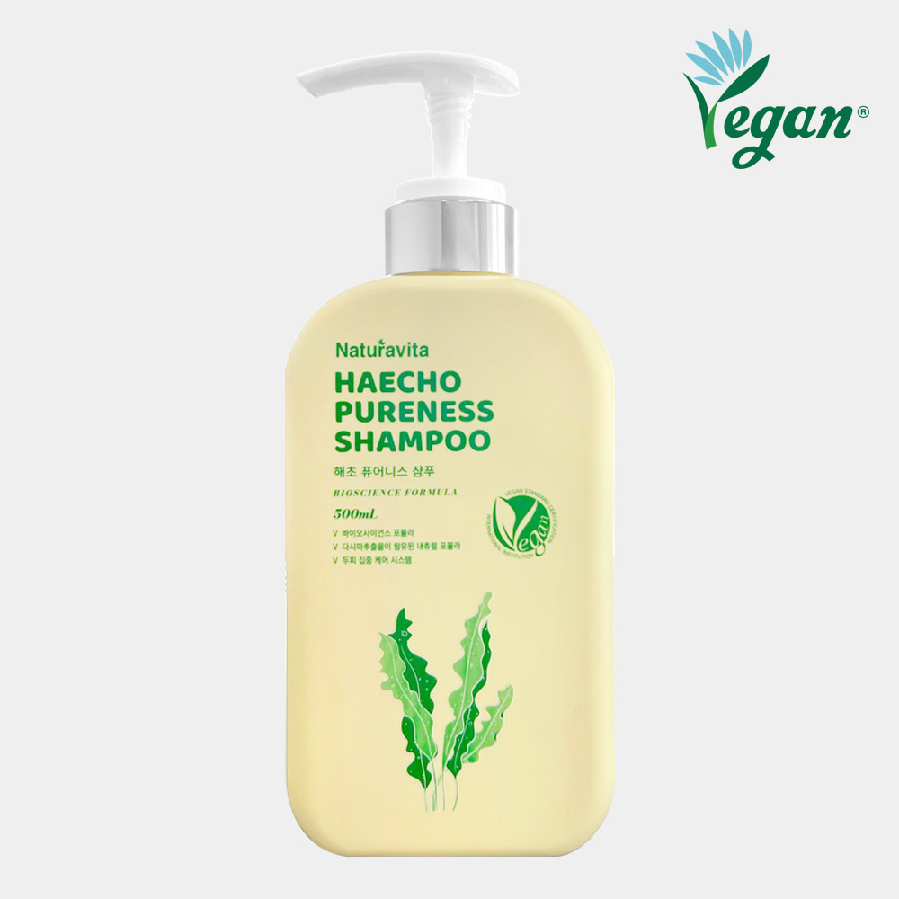 나투라비타 무방부제 해초 퓨어니스 다시마 샴푸 플로럴부케, 500ml, 1개