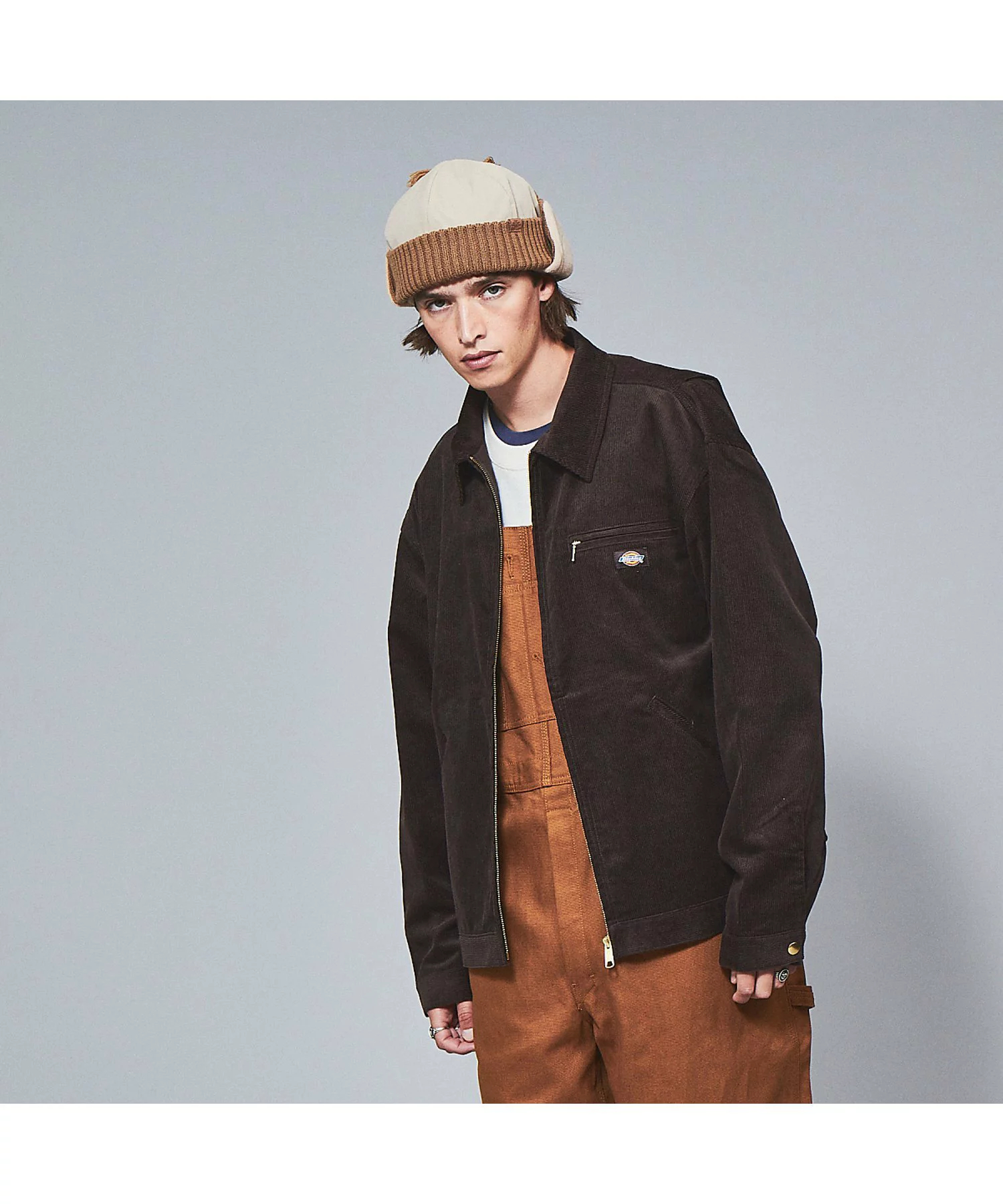 디키즈 재팬 Dickies 페인터 재킷 11웨일 코듀로이 네이비 브라운 그린 3컬러 - 상세 이미지 2