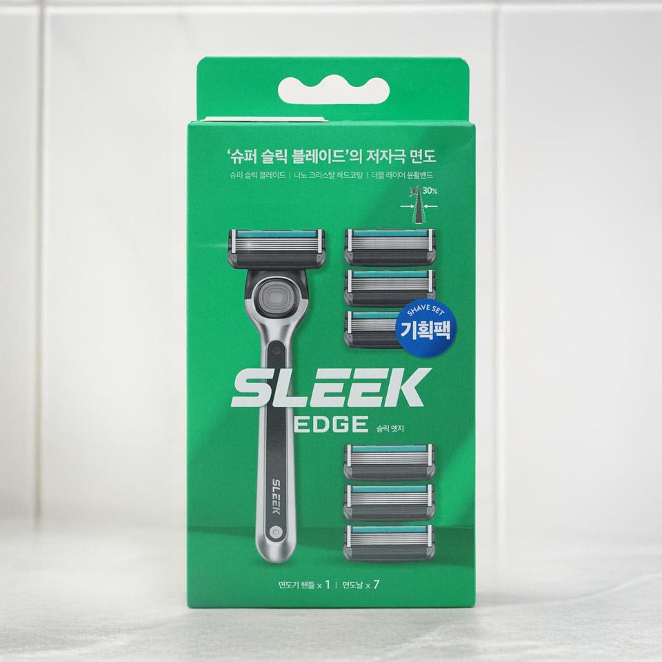 메가마트 도루코 슬릭 엣지 면도기 기획세트 1호 면도기+면도날7입 - 메인 이미지