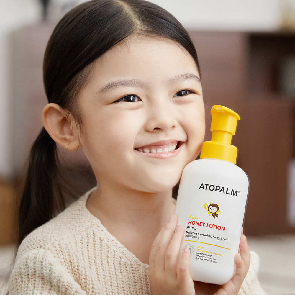 1+1 아토팜 키즈 허니 로션 300ml 얼굴 바디 48시간 철벽 보습 어린이 초등학생