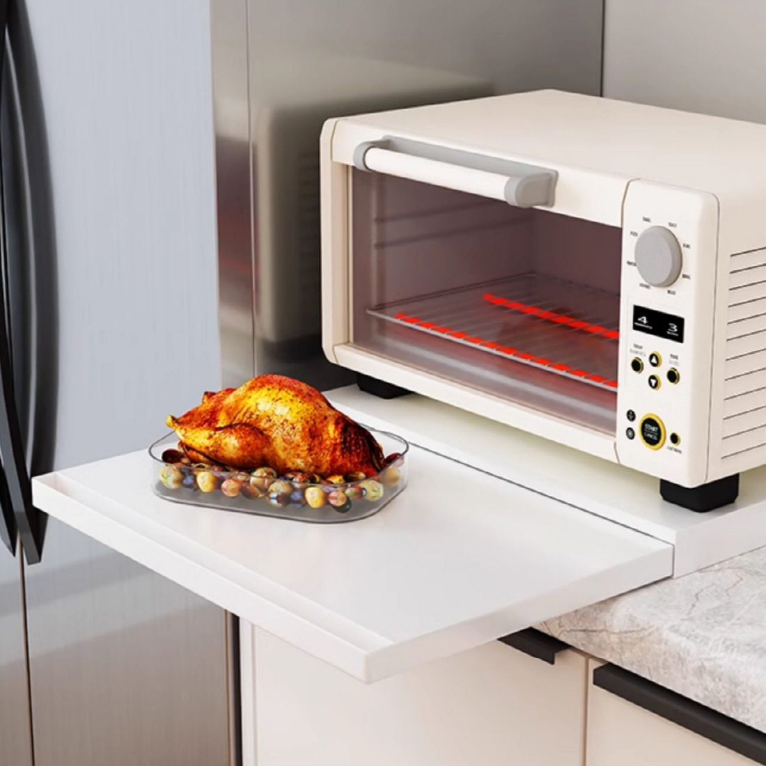 홈카페 꾸미기 슬라이딩 장 홈바장 커피머신 선반 정수기 받침대 다이 렌지대