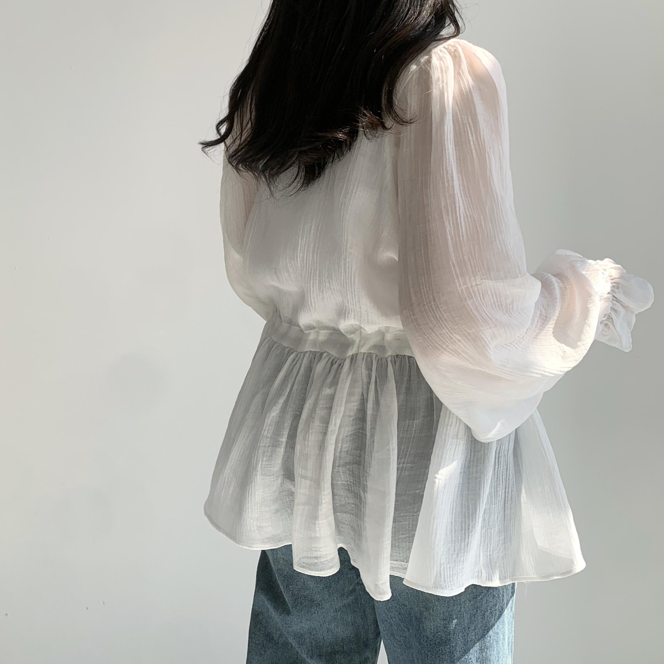 쉬폰블라우스 프릴블라우스 레이어드블라우스 이미지 8