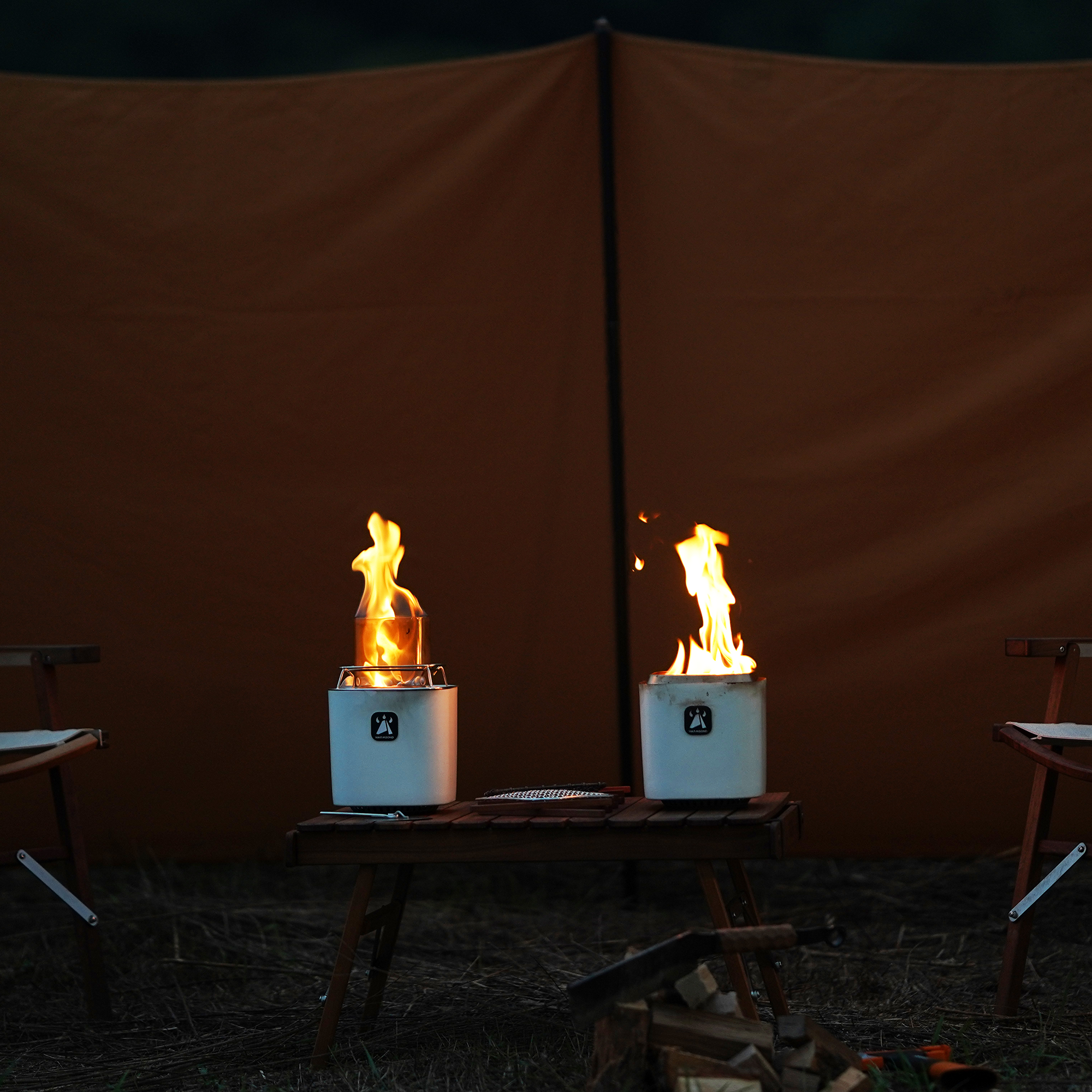 본드스토브 미니 파이어글라스 L 캠핑 불멍 난방 알콜 스토브