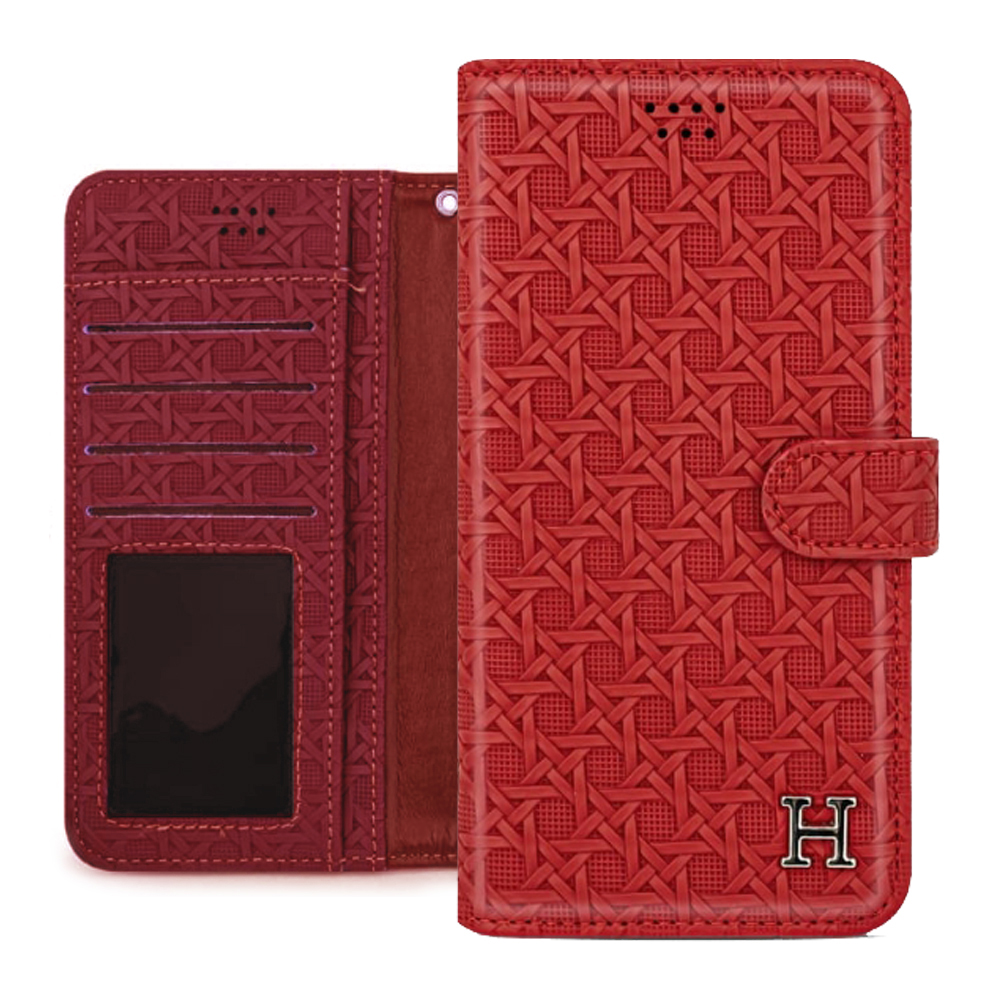 바스켓 다이어리 지갑 케이스 버건디레드, 갤럭시S23 울트라 - 상품 이미지