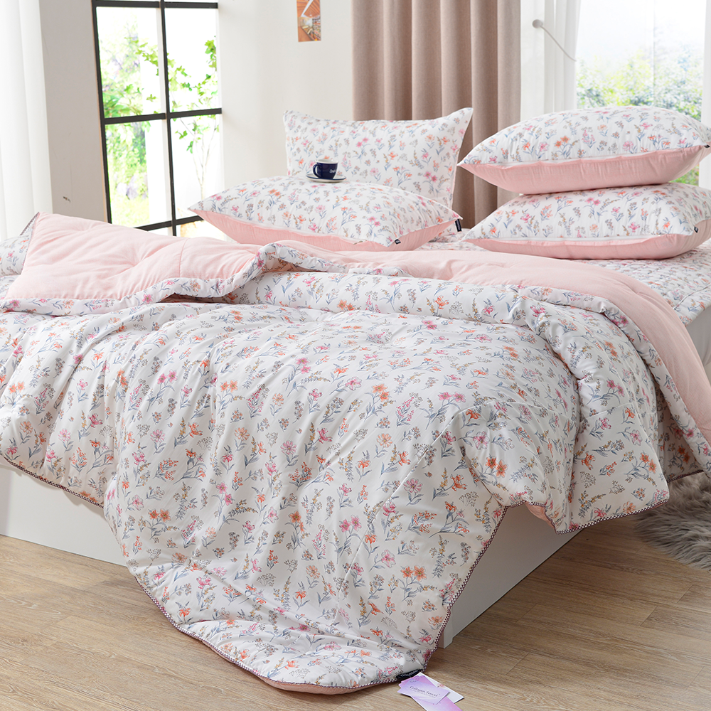 콜라겐 모달 알러지케어 옥수수솜 먼지없는 따뜻한 두꺼운 겨울 차렵 이불 SS