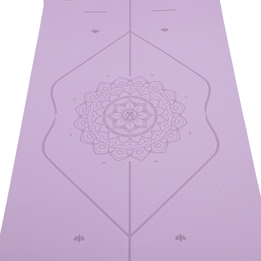 [2차리오더] 아일 가이드라인 10mm 8mm 두꺼운 요가매트 TPE 꽃핑크185x80cm - 상세 이미지 5