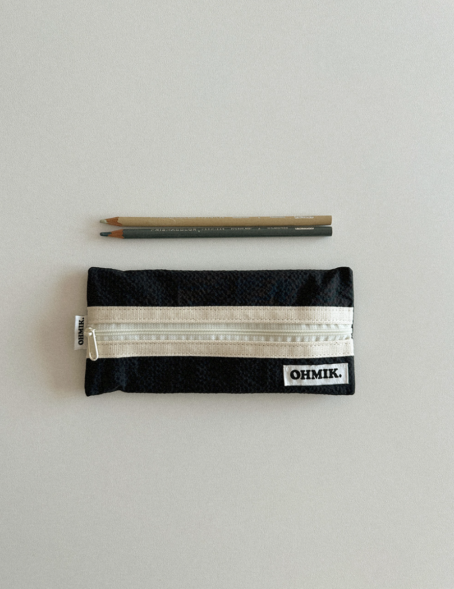 오미크 필통 펜슬파우치 Pencil Pouch - 딥블루 - 상세 이미지 2