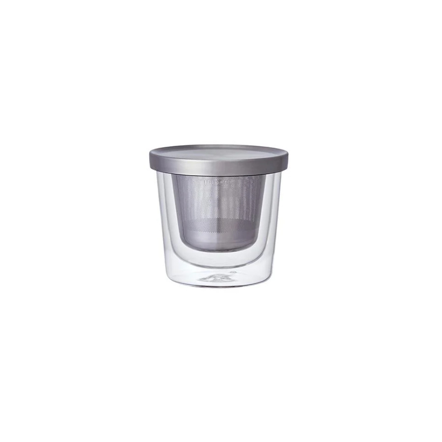 킨토 LT 컵거름망 티백컵 260ml 내열유리 이중컵 - 상품 이미지