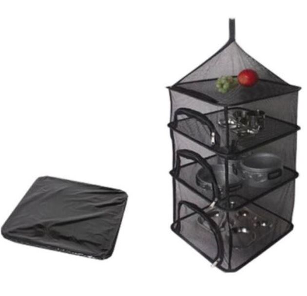 사각 매쉬 캠핑 건조망 식기 설거지 건조대 3단 4단 그물망 말리기 취사 용품