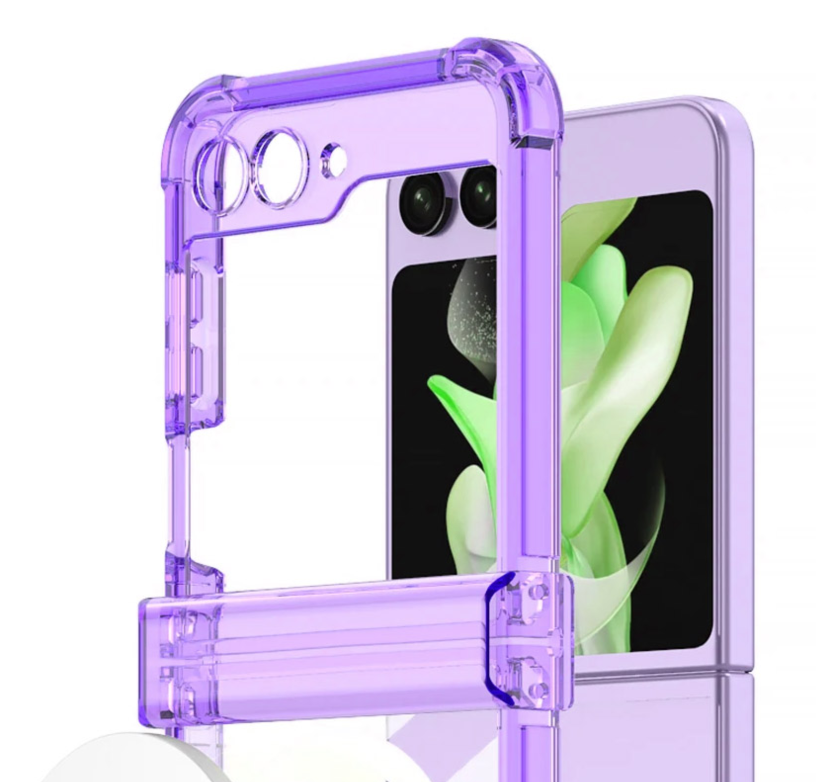 갤럭시 맥세이프 케이스 풀커버 힌지보호 퍼플, 갤럭시Z 플립6 - 상세 이미지 4