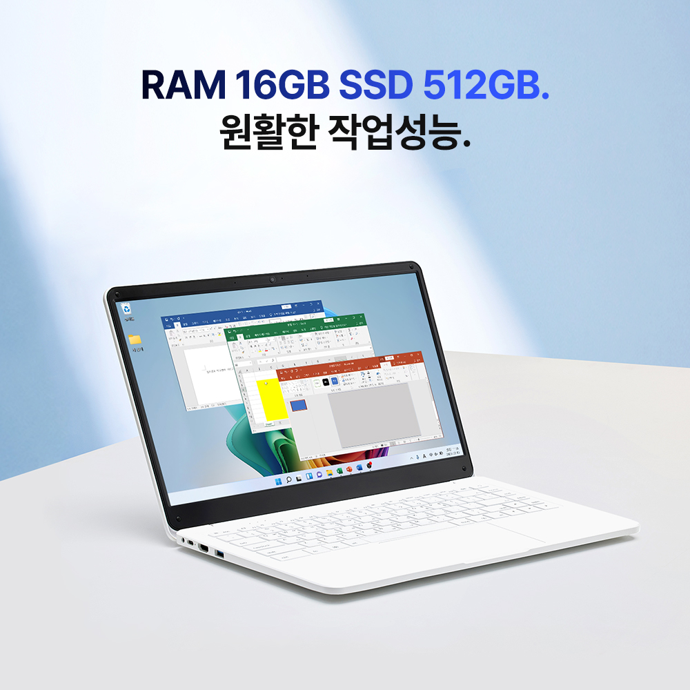 베이직북14 사무용 가벼운 노트북 인강용 업무용 저가 싼 윈도우11 16GB/512GB 상품 이미지