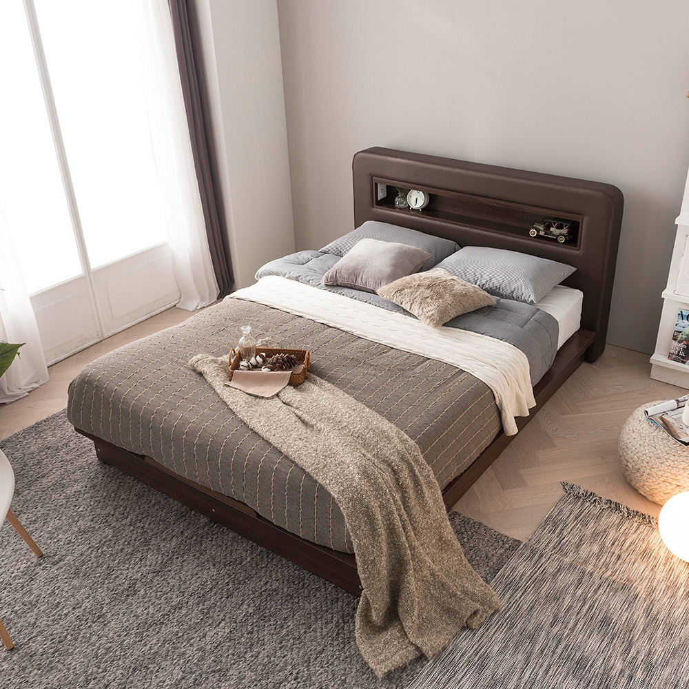 이노센트 볼드 LED 평상형 침대 Q 퀸사이즈 - E0등급