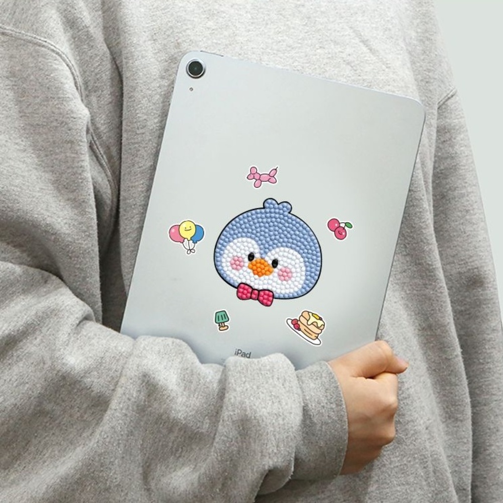 쪼꼬미친구들 보석십자수 스티커 어린이 미니 보석십자수 캐릭터 DIY 세트